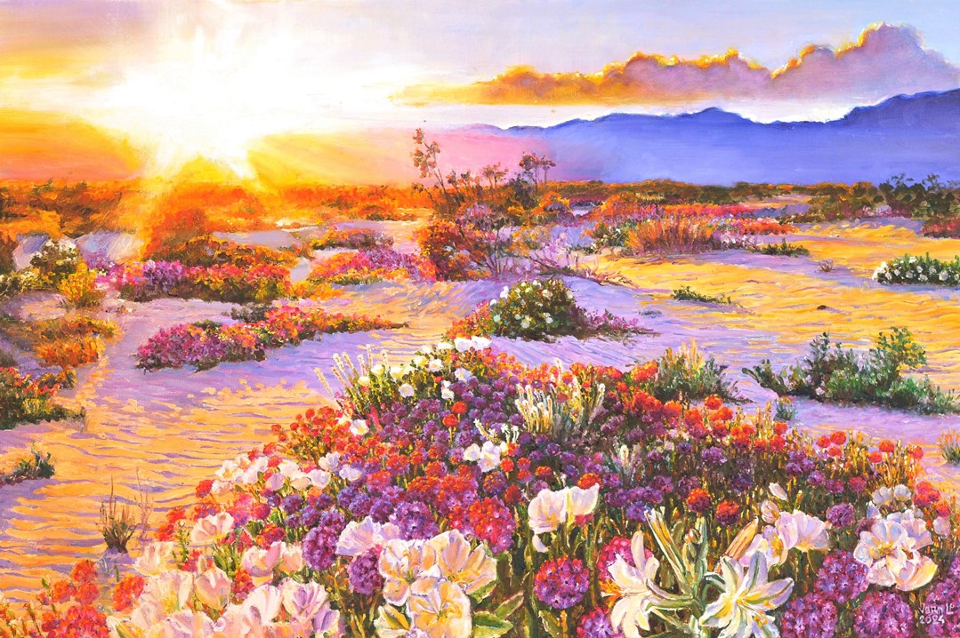 Blooming desert | Oil paint on linen | Year: 2024 | Dimensions: 70x100cm